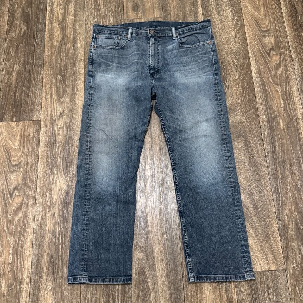 Levi's 505 Jeans Men's 40x30 Medium Wash Straight Fit Stretch Faded Denim